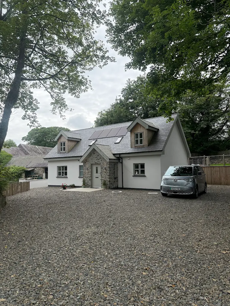 In-roof integrated solar PV system on a Pembrokeshire roof