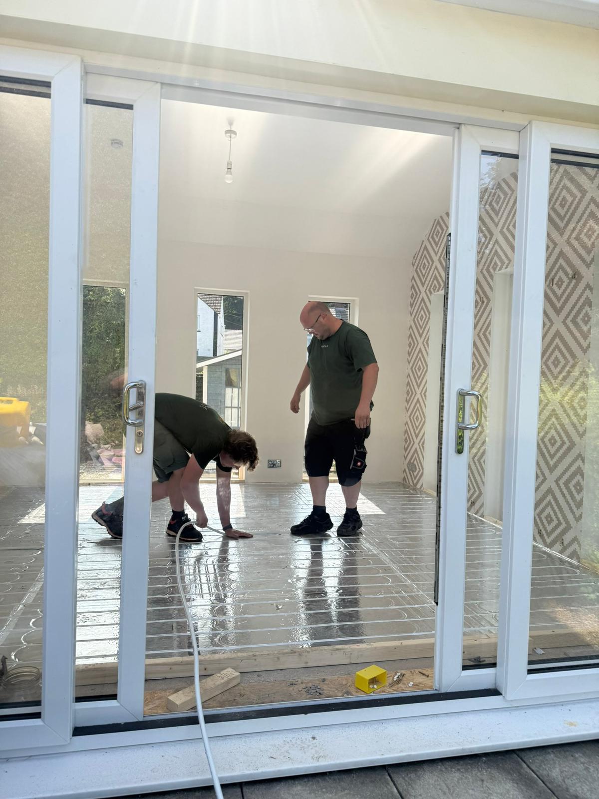 Low-profile underfloor heating retrofit suitable for renovations and stone cottages