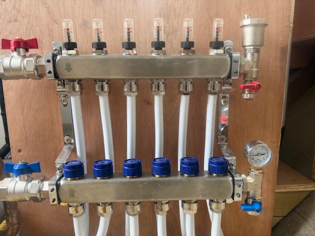 The Grove — finished air source heat pump and underfloor heating system in service